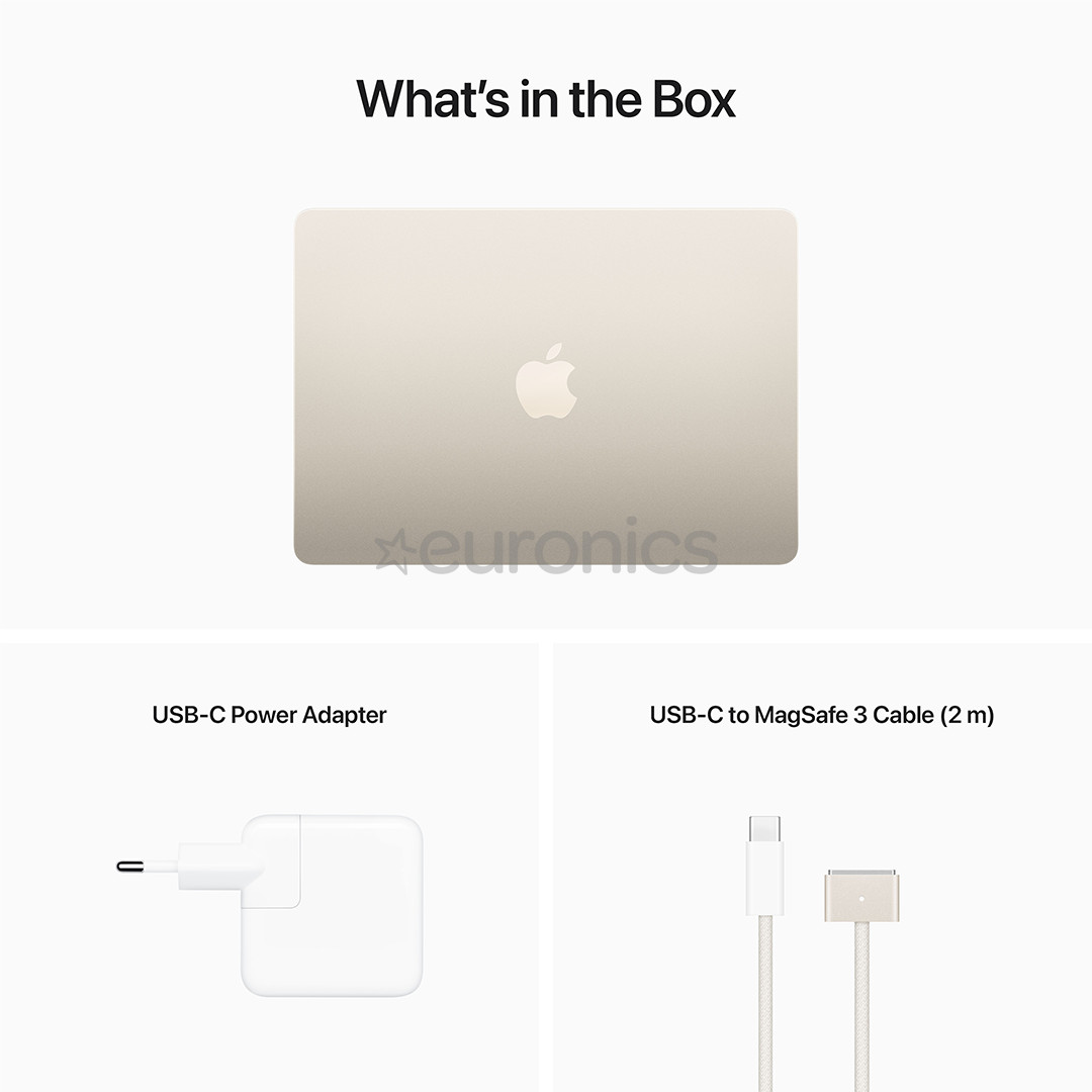 Apple MacBook Air 13" (2022), M2 8C/8C, 16 GB, 256 GB, RUS, kuldne - Sülearvuti