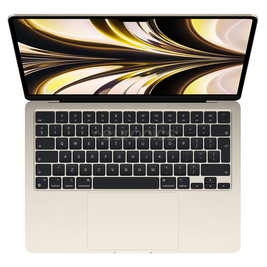 Apple MacBook Air 13" (2022), M2 8C/8C, 16 GB, 256 GB, SWE, starlight - Notebook