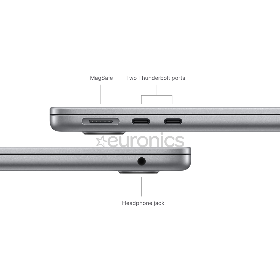 Apple MacBook Air 13'' (2024), M3 8C/10C, 24 GB, 512 GB, SWE, space gray - Notebook