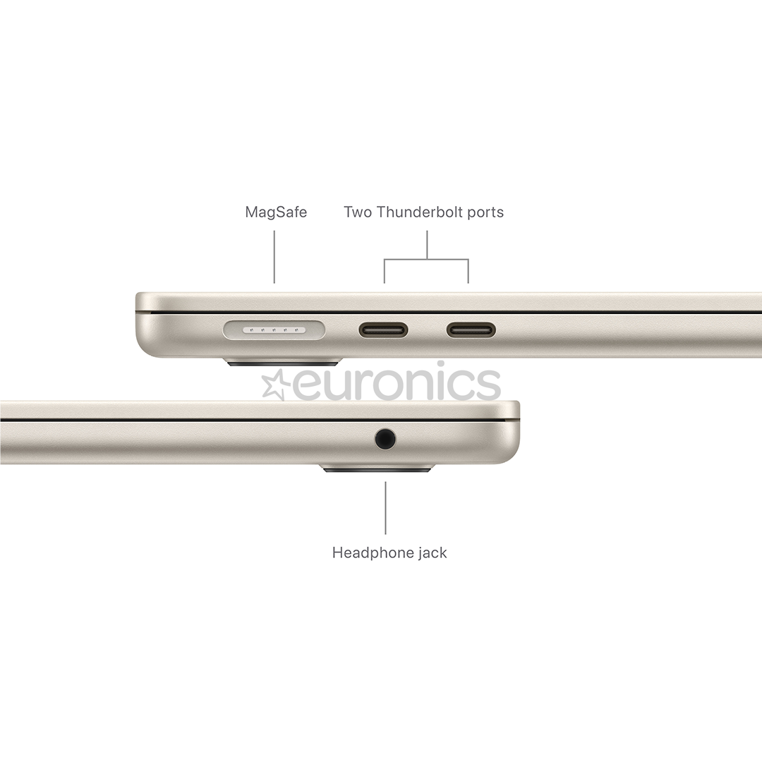 Apple MacBook Air 13'' (2024), M3 8C/10C, 24 GB, 512 GB, ENG, starlight - Notebook