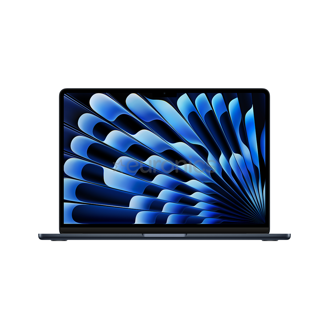 Apple MacBook Air 13'' (2024), M3 8C/8C, 16 GB, 256 GB, ENG, must - Sülearvuti
