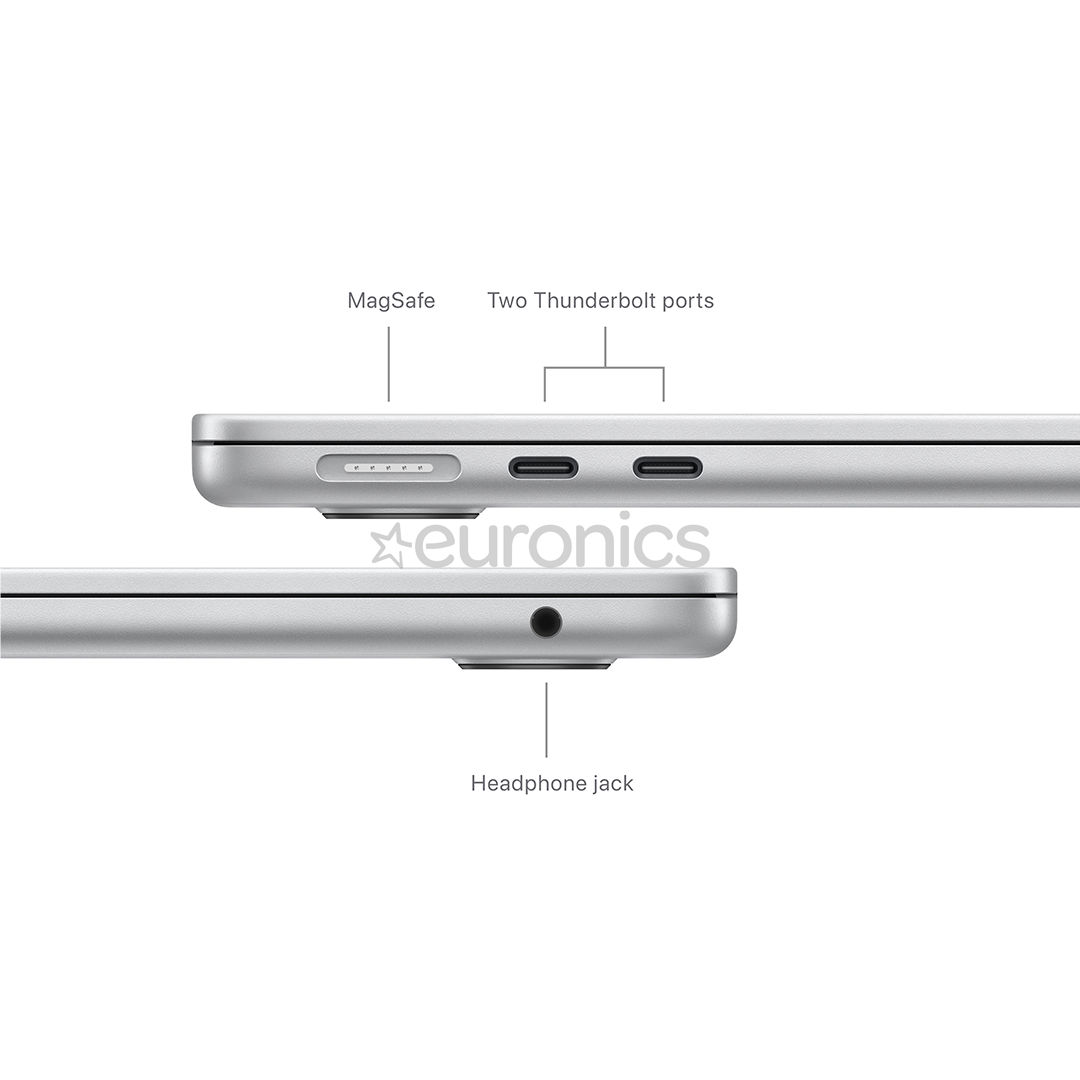 Apple MacBook Air 13'' (2024), M3 8C/8C, 16 GB, 256 GB, SWE, hõbe - Sülearvuti