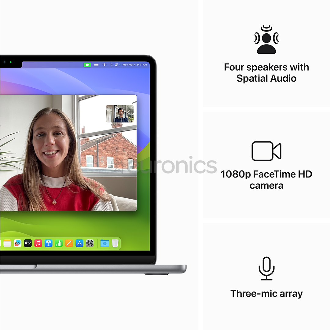 Apple MacBook Air 13'' (2024), M3 8C/8C, 16 ГБ, 256 ГБ, SWE, серый - Ноутбук