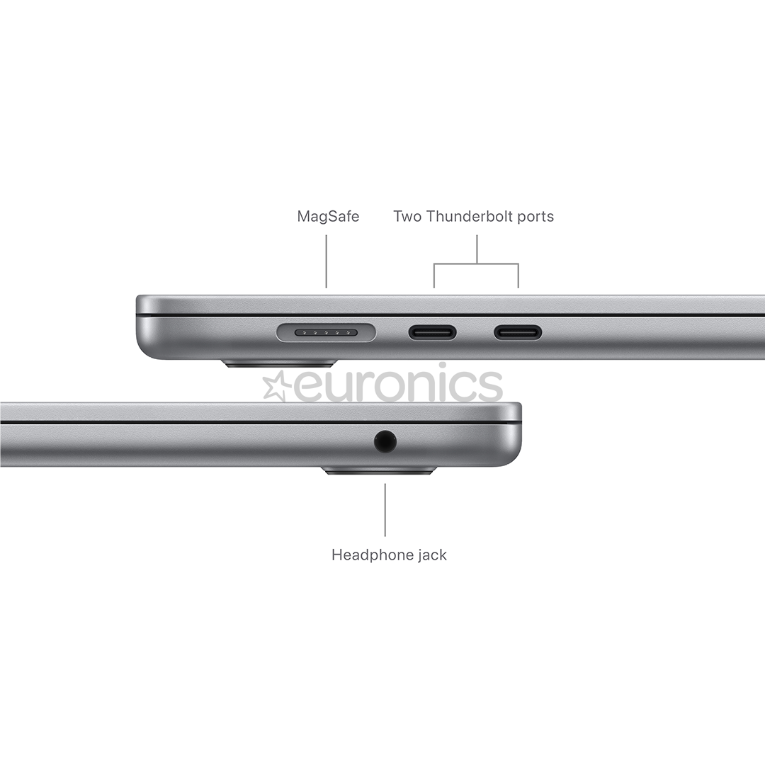 Apple MacBook Air 15'' (2024), M3 8C/10C, 16 GB, 256 GB, ENG, hall - Sülearvuti