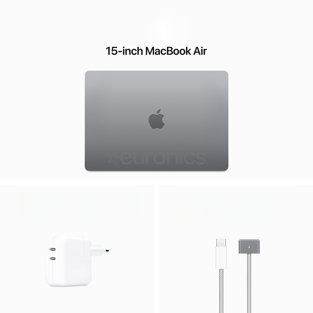 Apple MacBook Air 15'' (2024), M3 8C/10C, 16 GB, 256 GB, ENG, hall - Sülearvuti