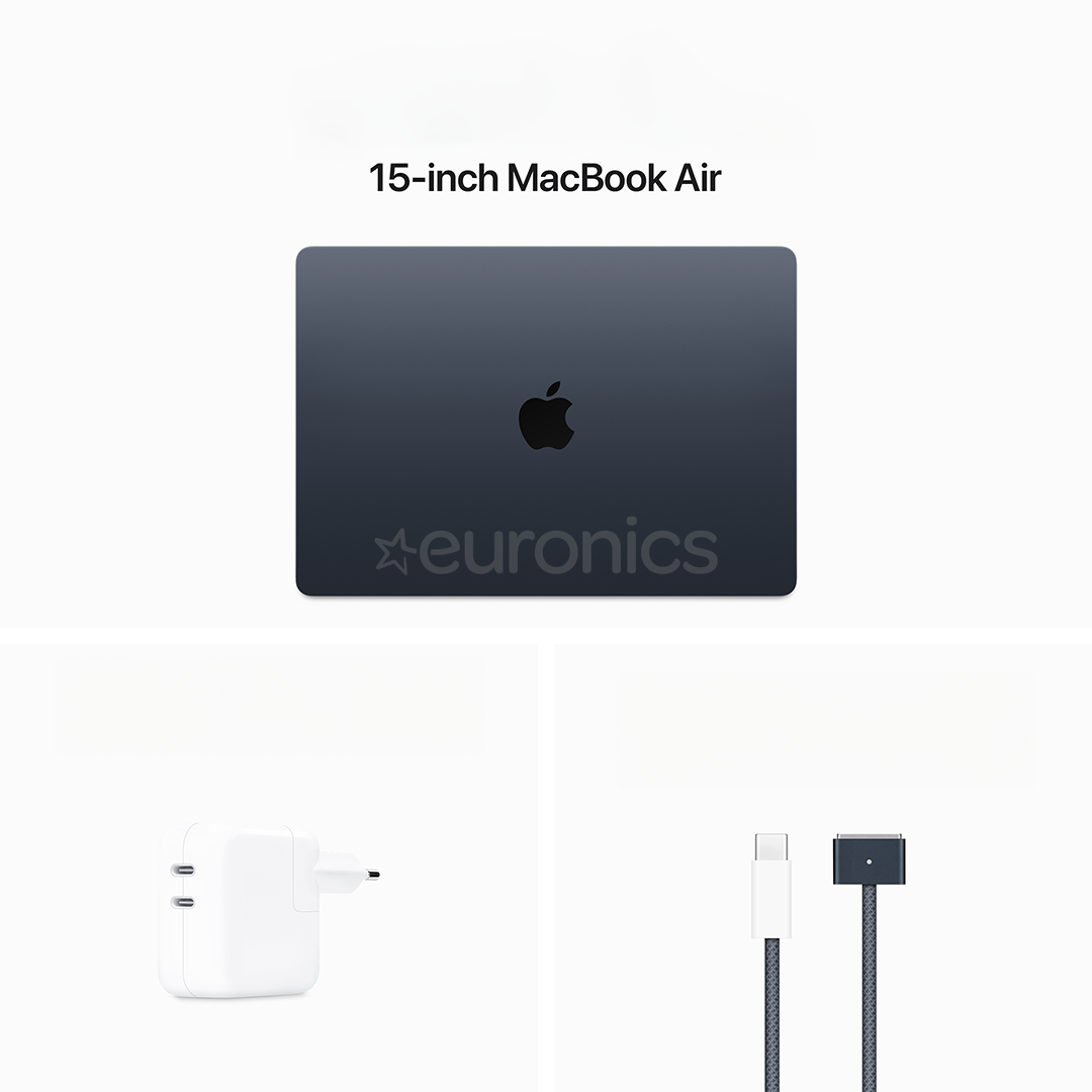 Apple MacBook Air 15'' (2024), M3 8C/10C, 24 GB, 512 GB, RUS, midnight - Notebook