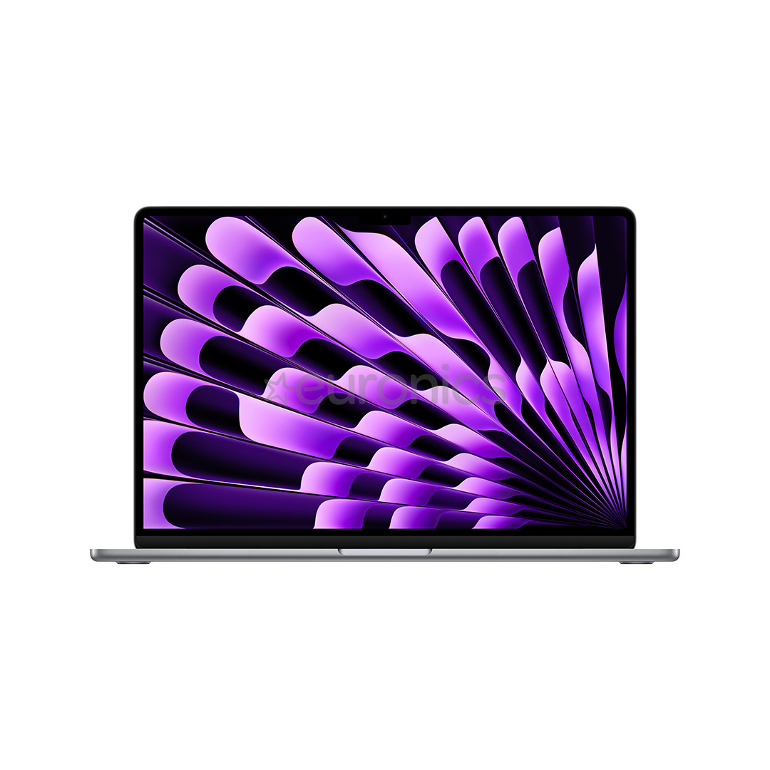 Apple MacBook Air 15'' (2024), M3 8C/10C, 24 GB, 512 GB, ENG, hall - Sülearvuti