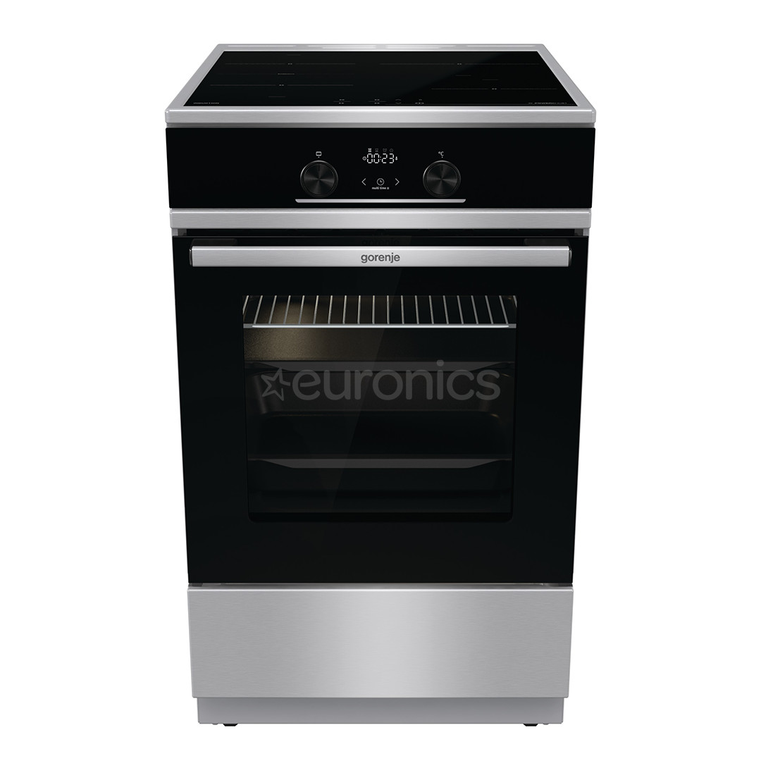 Gorenje, 70 L, width 50 cm, inox - Induction cooker with electric oven