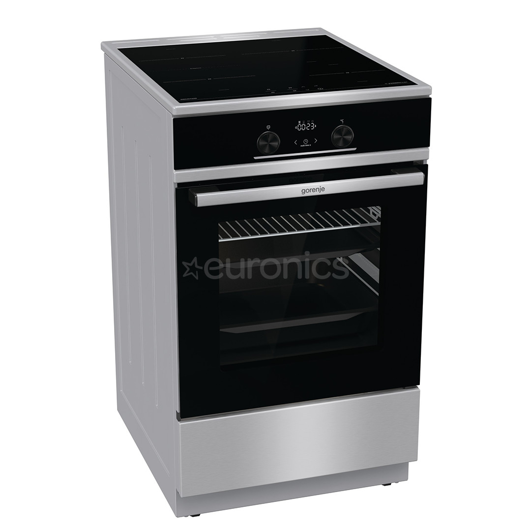 Gorenje, 70 L, width 50 cm, inox - Induction cooker with electric oven