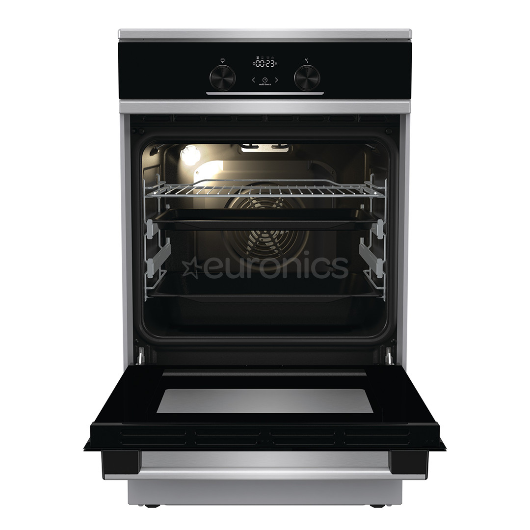 Gorenje, 70 L, width 50 cm, inox - Induction cooker with electric oven