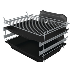 Gorenje, 70 L, width 50 cm, inox - Induction cooker with electric oven