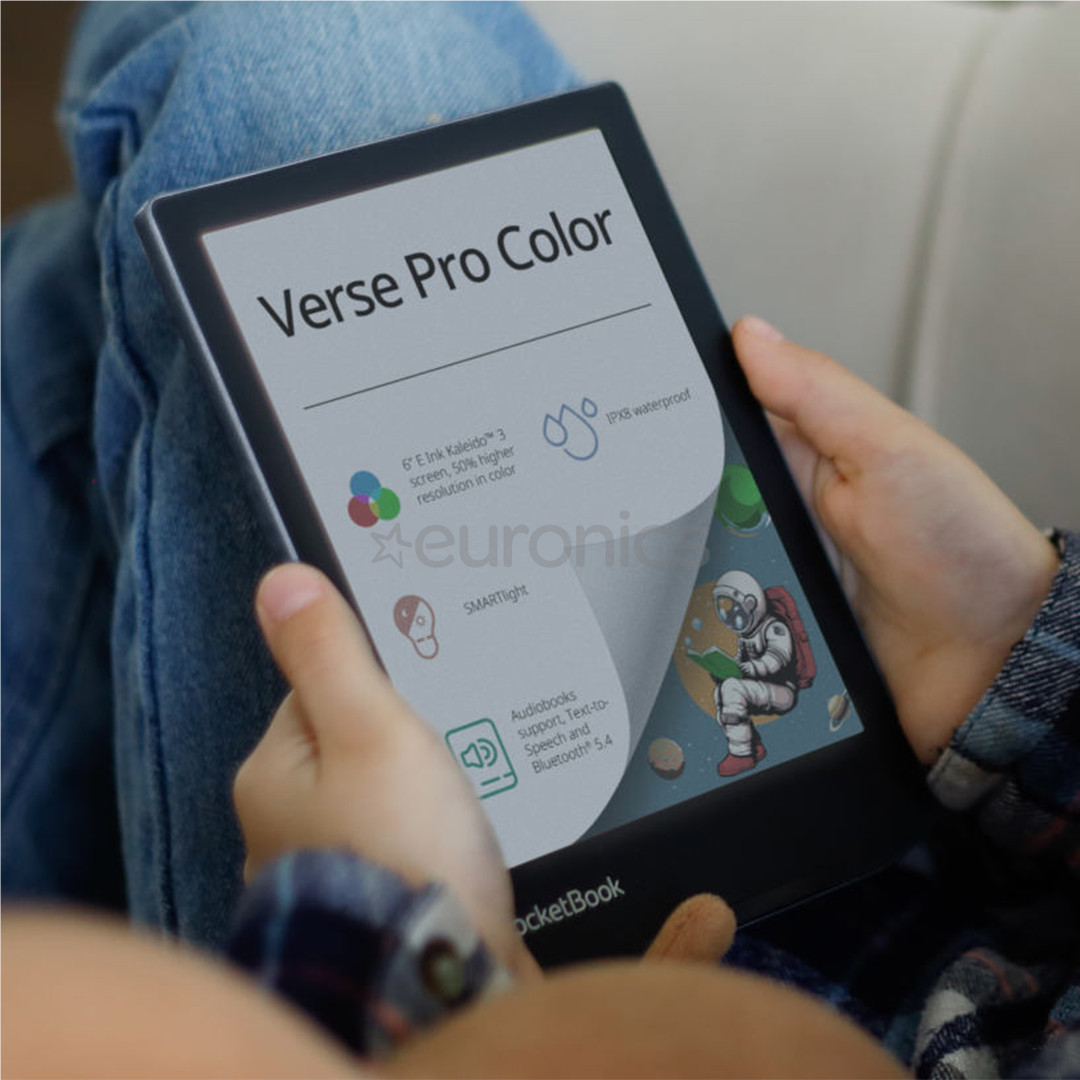 PocketBook Verse Pro Color, 6'', 16 ГБ, черный - Электронная книга