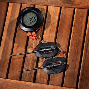 HerQs Dome thermometer, black - Smart cooking thermometer