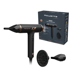 Rowenta NANO, 1700 W, must - Föön