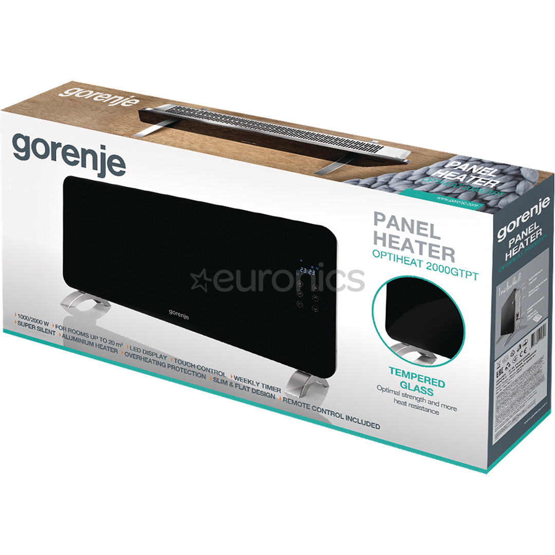 Gorenje, 2000 W, must - Soojapuhur