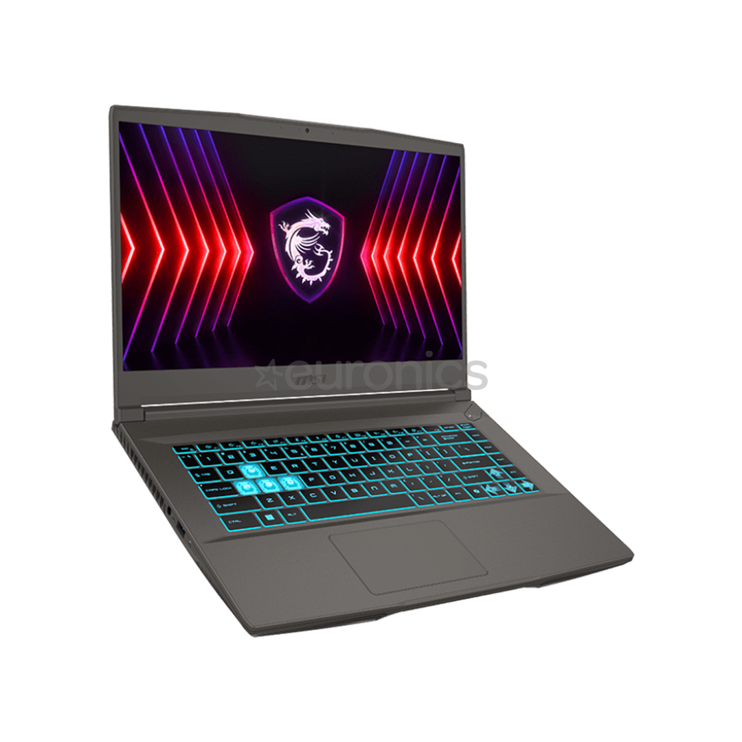 MSI Thin A15, 15,6'', 144 Hz, Ryzen 7, 16 GB, 512 GB, RTX 4060, ENG, cosmos gray - Notebook