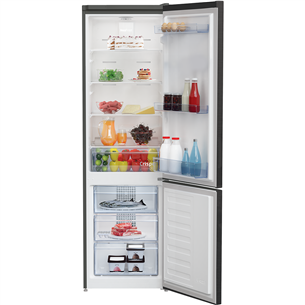 Beko, NoFrost, 266 L, height 182 cm, dark inox - Refrigerator