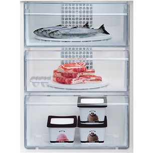 Beko, NoFrost, 266 L, height 182 cm, dark inox - Refrigerator