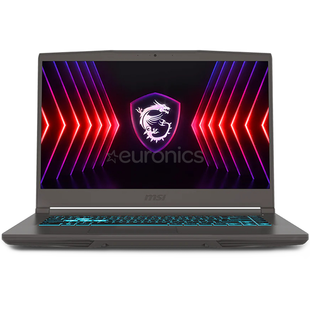 MSI Thin 15, 15,6'', FHD, 144 Гц, i5, 16 ГБ, 512 ГБ, RTX 4050, темно-серый - Ноутбук