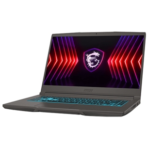 MSI Thin 15, 15,6'', FHD, 144 Гц, i5, 16 ГБ, 512 ГБ, RTX 4050, темно-серый - Ноутбук