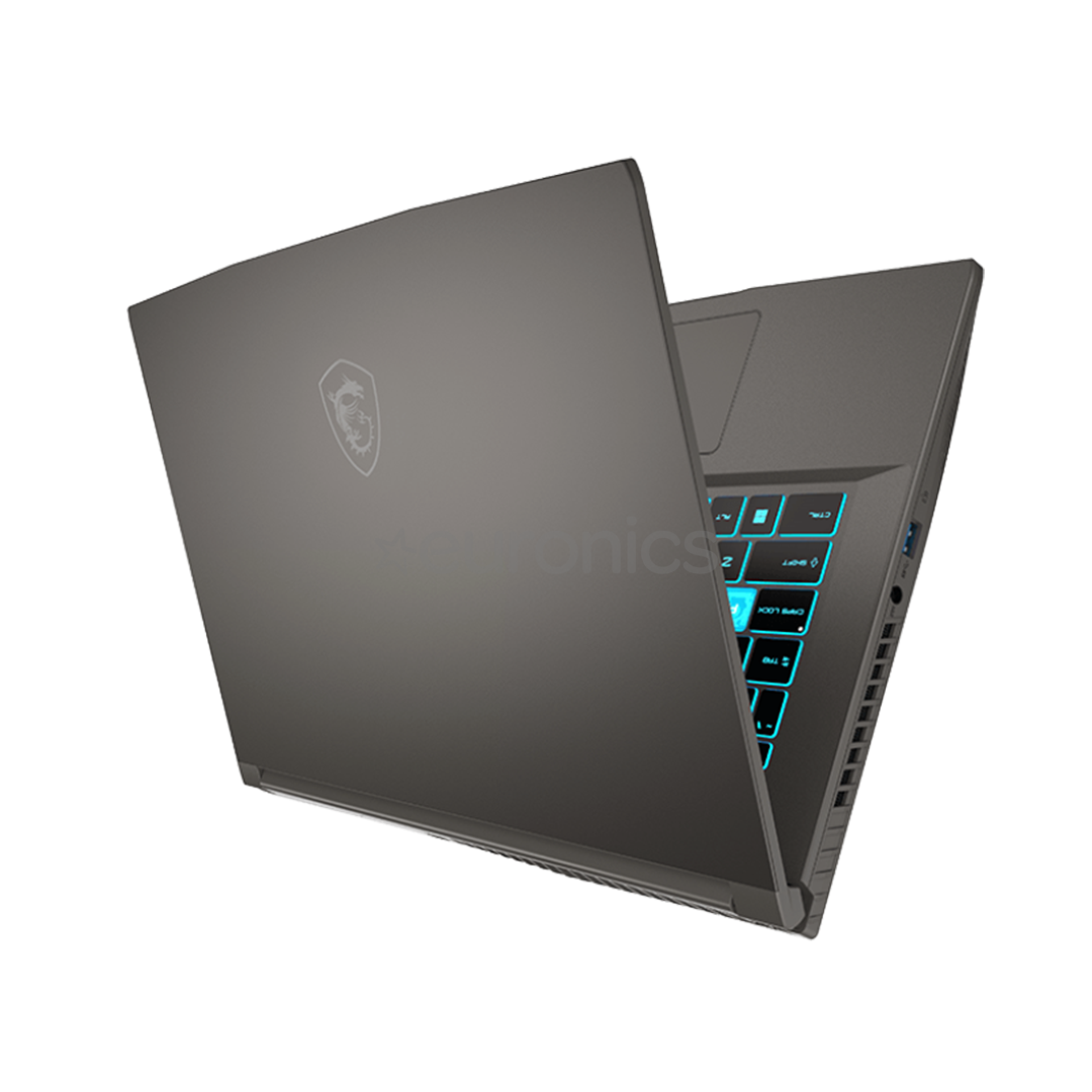 MSI Thin 15, 15,6'', FHD, 144 Гц, i5, 16 ГБ, 512 ГБ, RTX 4050, темно-серый - Ноутбук