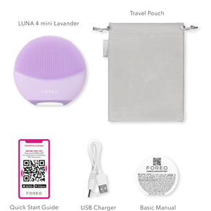 Foreo Luna 4 mini, lilla - Näopuhastusseade