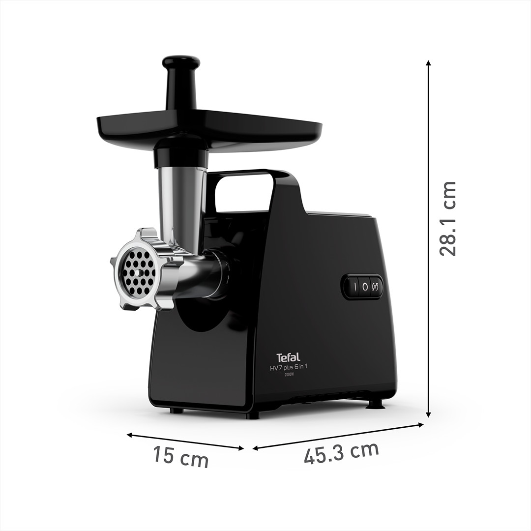 Tefal HV7 Plus 6-ühes, must - Hakklihamasin
