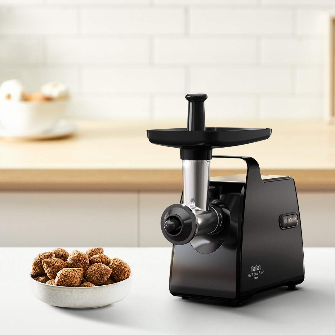 Tefal HV7 Plus 6-ühes, must - Hakklihamasin