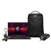 MSI Sword 16 20Y Anniversary Edition, 16'', 240 Hz, QHD+, i7, 16 GB, 1 TB, RTX 4060, ENG, hall - Sülearvuti komplekt
