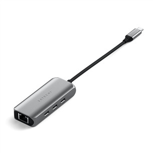 Satechi 4-in-1 USB-C Hub, LAN, hall - USB hub