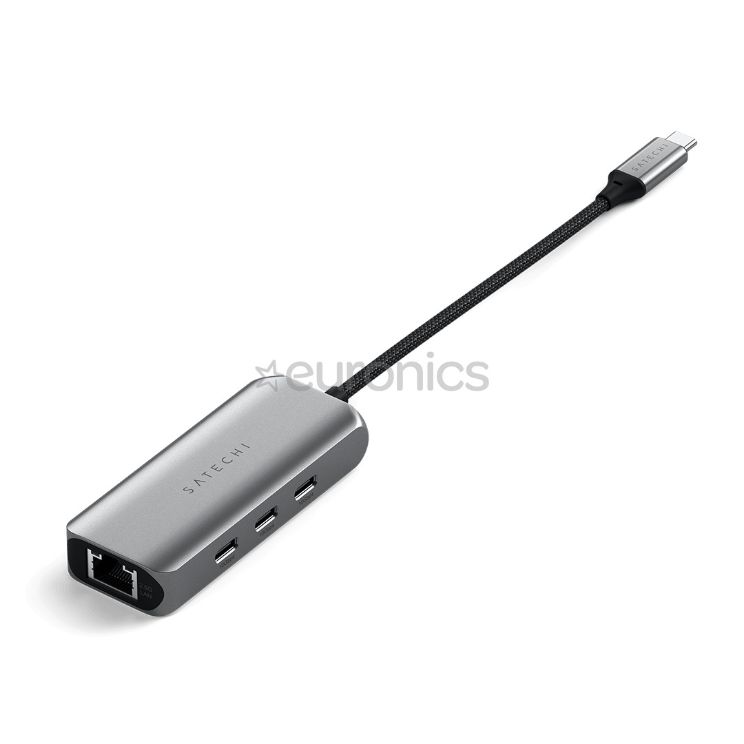 Satechi 4-in-1 USB-C Hub, LAN, hall - USB hub