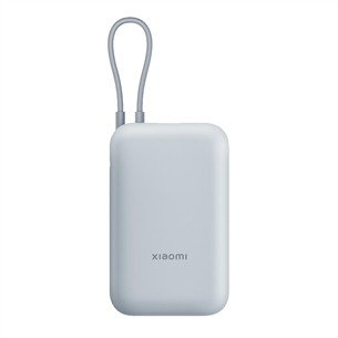 Xiaomi Power Bank, integrated cable, 10000 mAh, ice blue - Power bank