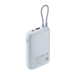 Xiaomi Power Bank, integrated cable, 10000 mAh, ice blue - Power bank