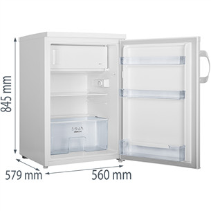 Gorenje, 120 L, height 85 cm, white - Refrigerator