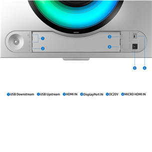 Samsung Odyssey OLED G9 G93SC, 49'', Dual QHD, OLED, 240 Hz, nõgus, hõbe - Monitor