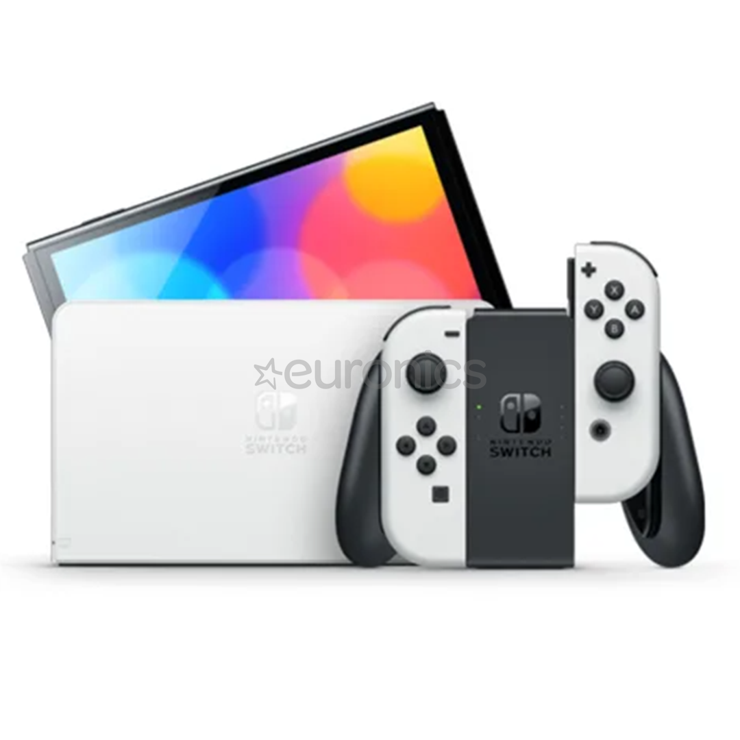 Nintendo Switch OLED + Super Mario Bros. Wonder + NSO 12M, белый - Комплект с консолью