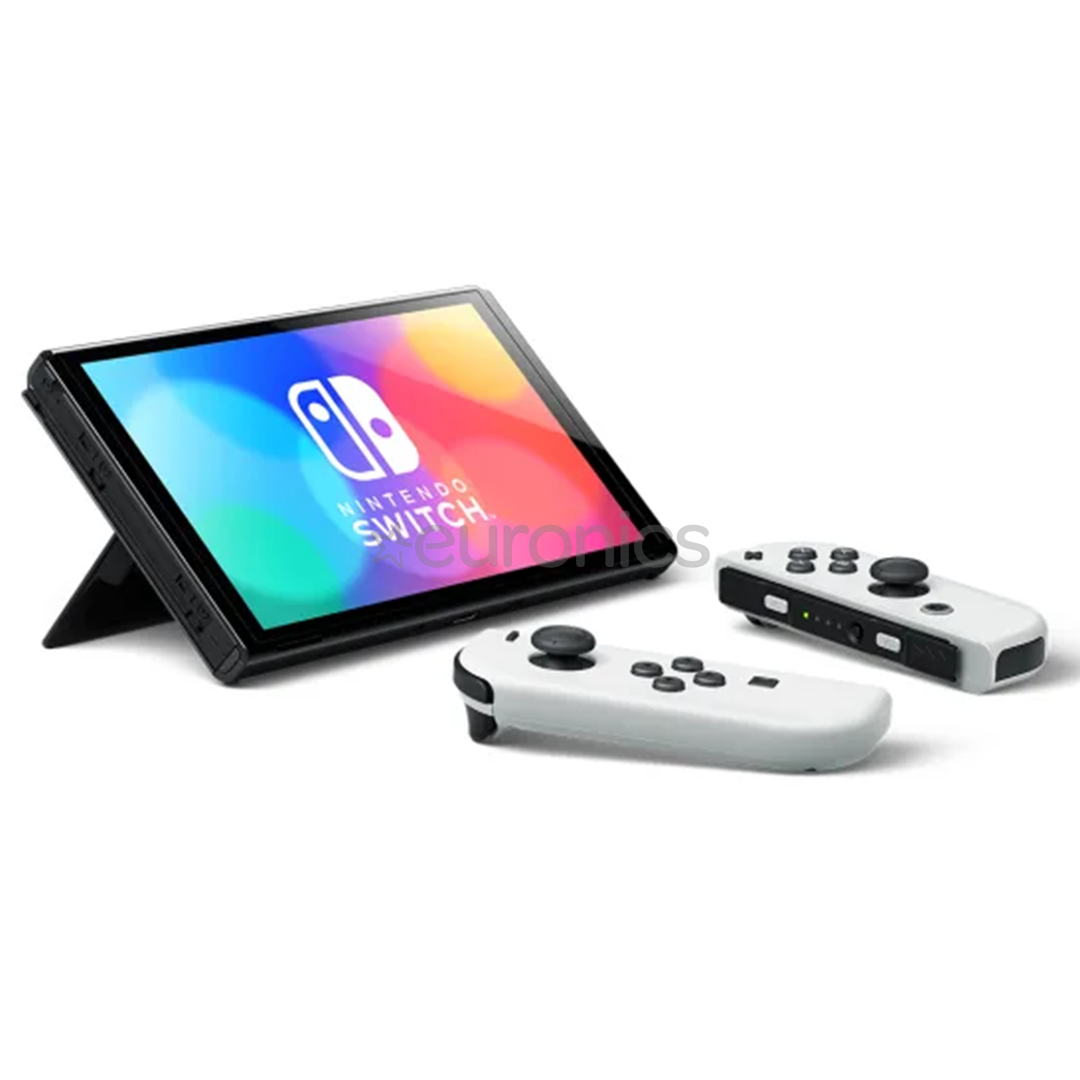 Nintendo Switch OLED + Super Mario Bros. Wonder + NSO 12M, белый - Комплект с консолью