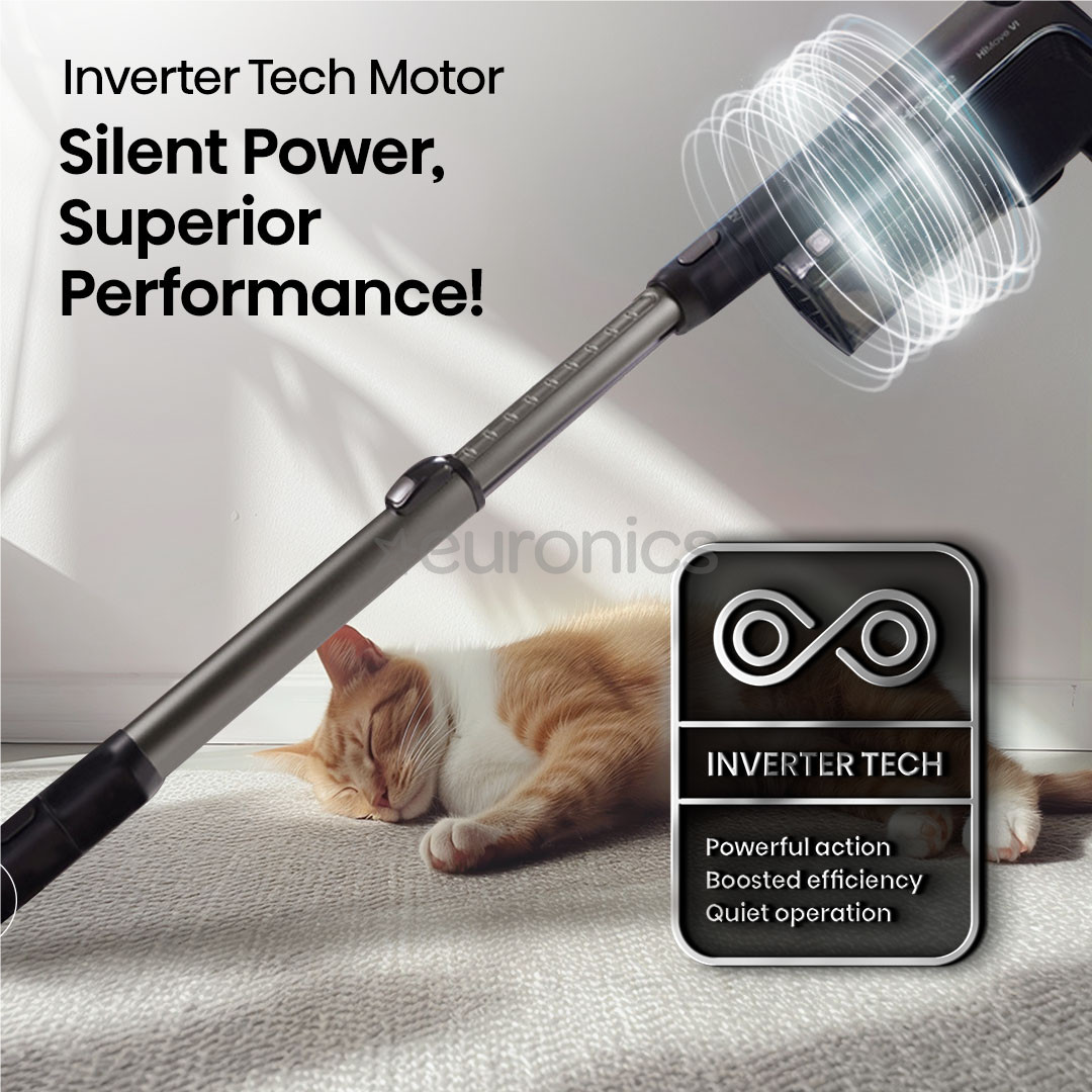 Hisense Hi Move VI, 330 Вт, серый - Беспроводной пылесос