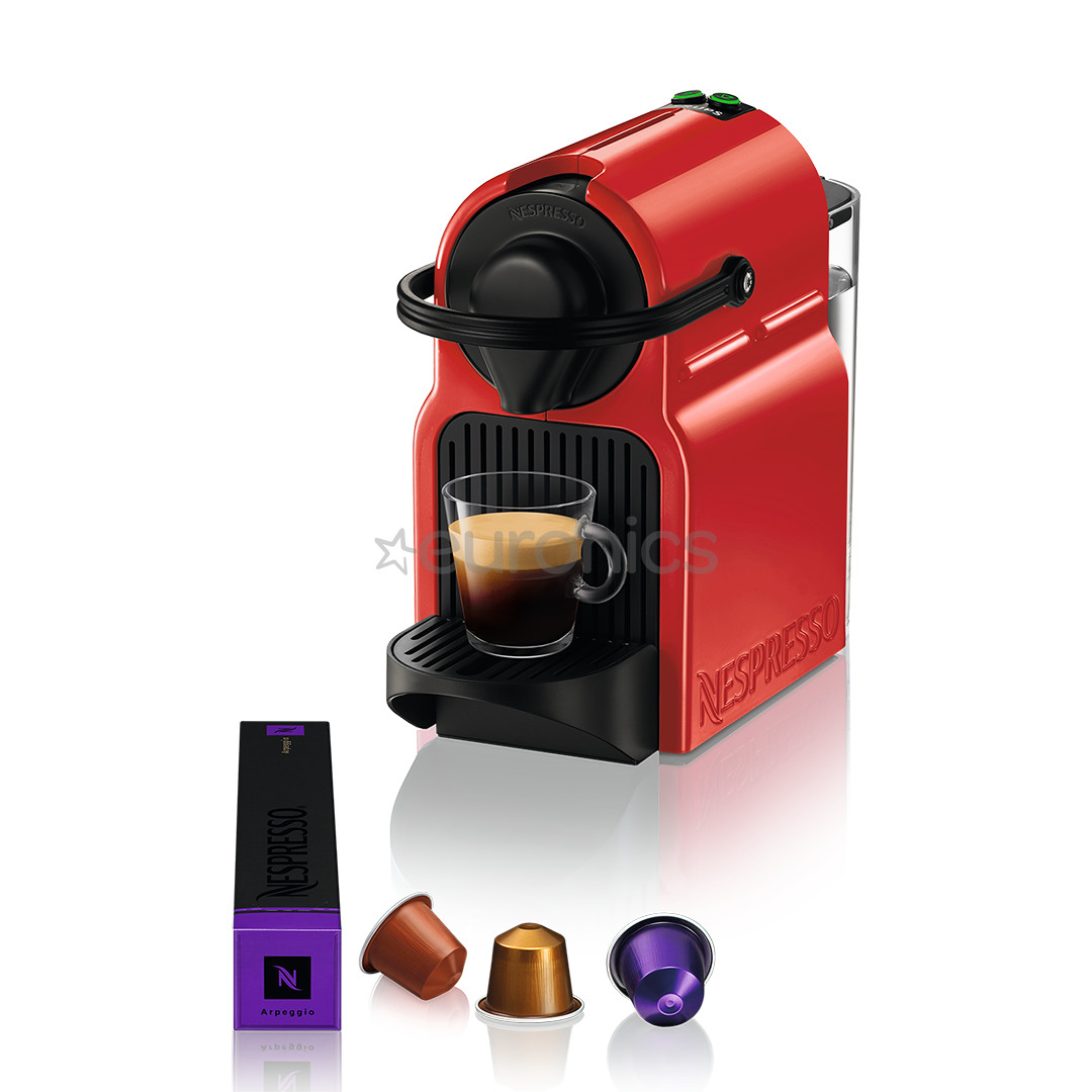 Krups Nespresso Inissia, red - Capsule coffee machine