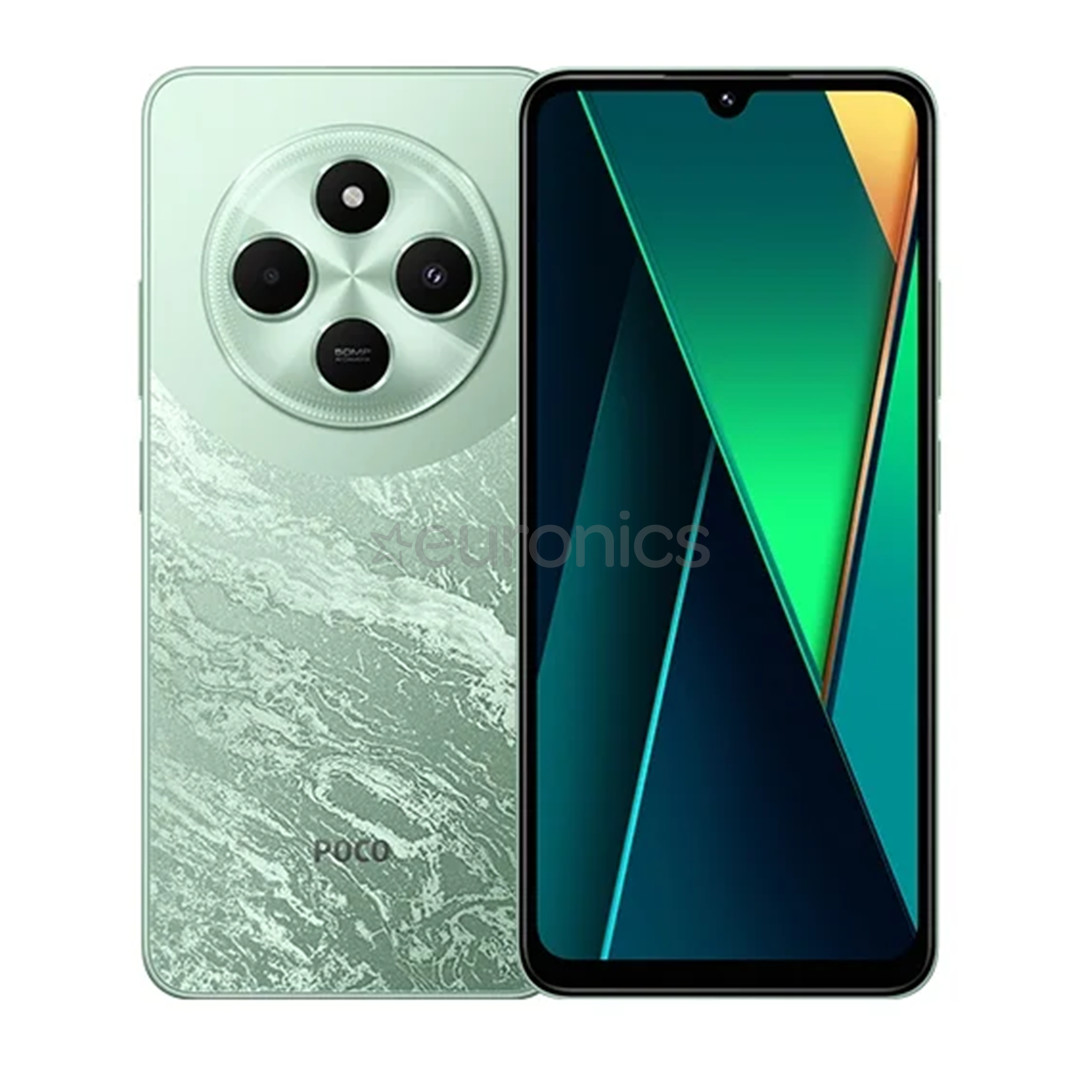POCO C75, 6,88'', 6 ГБ, 128 ГБ, зеленый - Смартфон