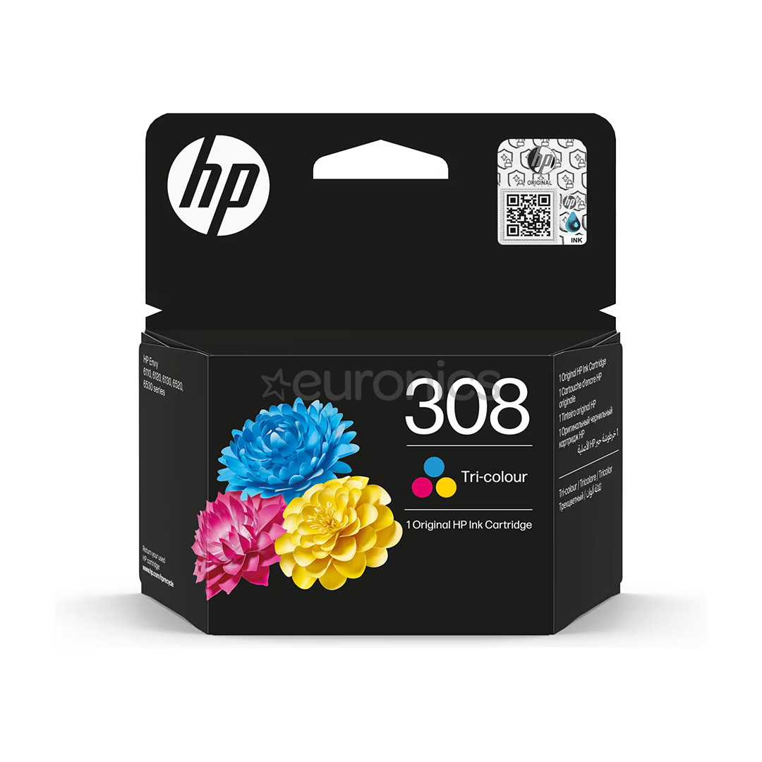 HP 308 Tri-color - Tindikassett