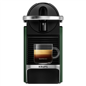Krups Nespresso Pixie Redesign, dark green - Capsule coffee machine