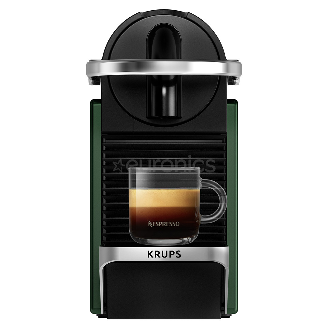 Krups Nespresso Pixie Redesign, dark green - Capsule coffee machine