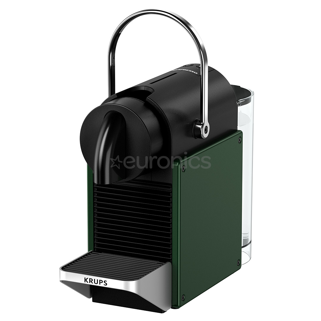 Krups Nespresso Pixie Redesign, dark green - Capsule coffee machine