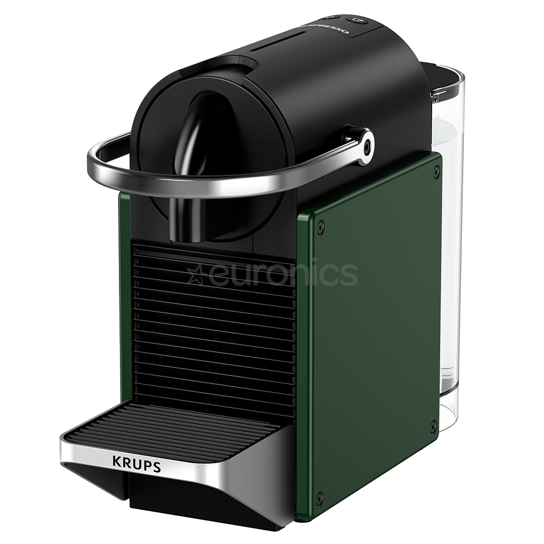 Krups Nespresso Pixie Redesign, dark green - Capsule coffee machine