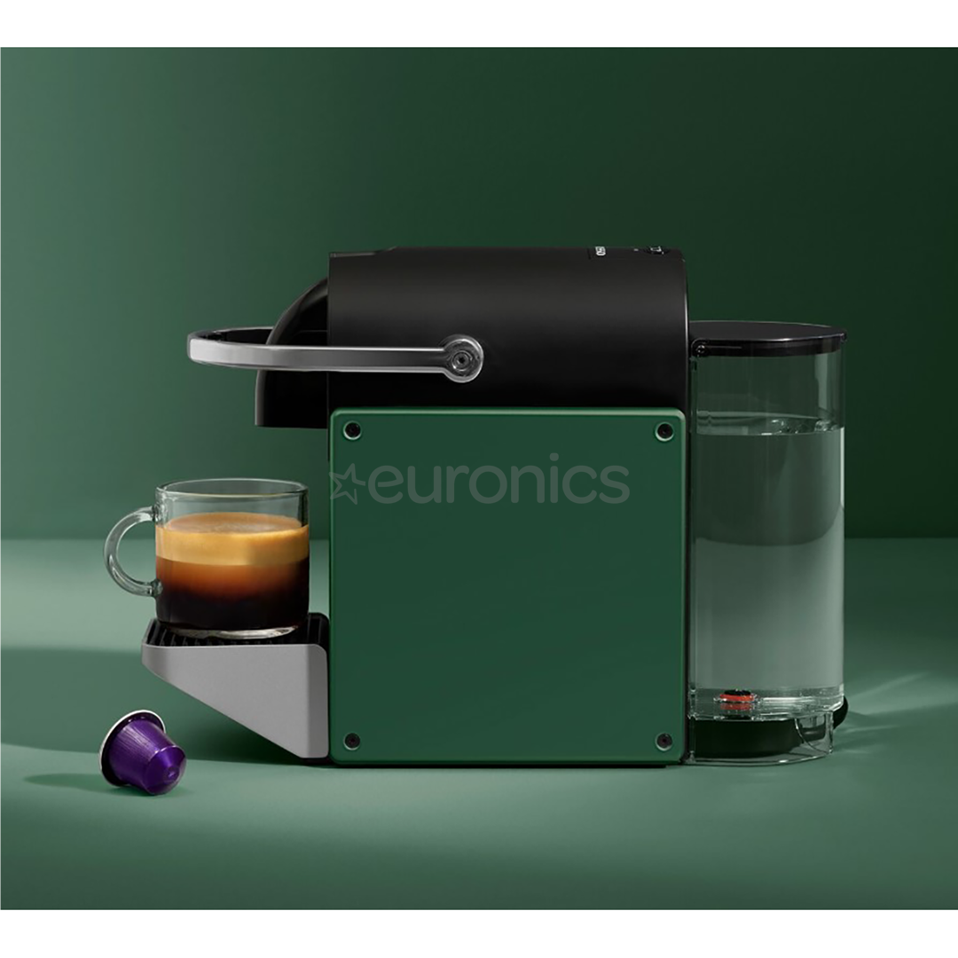 Krups Nespresso Pixie Redesign, dark green - Capsule coffee machine