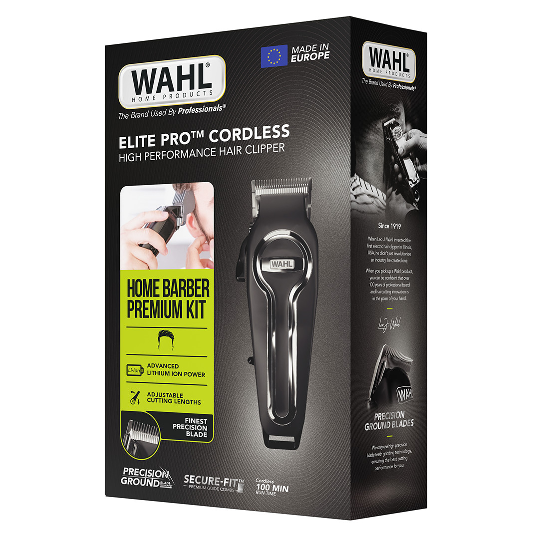 Wahl Elite Pro, проводное/беспроводное использование, черный - Машинка для стрижки волос