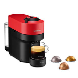 Krups Nespresso Vertuo Pop, красный - Капсульная кофеварка