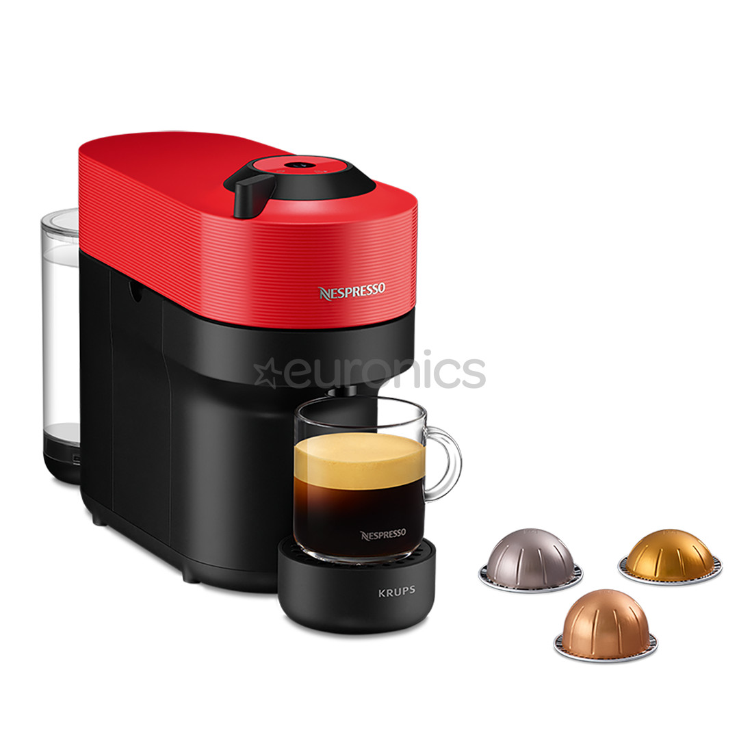 Krups Nespresso Vertuo Pop, красный - Капсульная кофеварка
