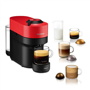 Krups Nespresso Vertuo Pop, красный - Капсульная кофеварка
